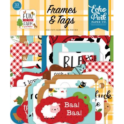 Echo Park Fun On The Farm Die Cuts - Frames & Tags